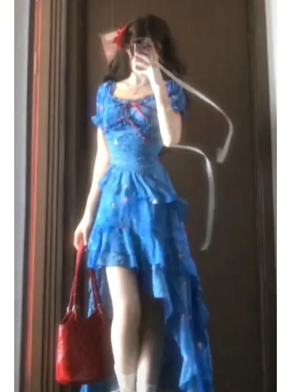 Beach Vaion Sle off oulder bloemenprint rok unieke mooie taille cinched zomer Dr dames Faion Ci woon-werkverkeer