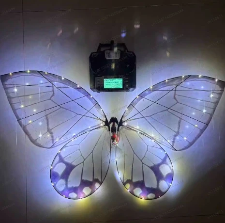 

Original Bionic Butterfly Remote Control LED Lights Customized for Stage Performance Flying Decoration