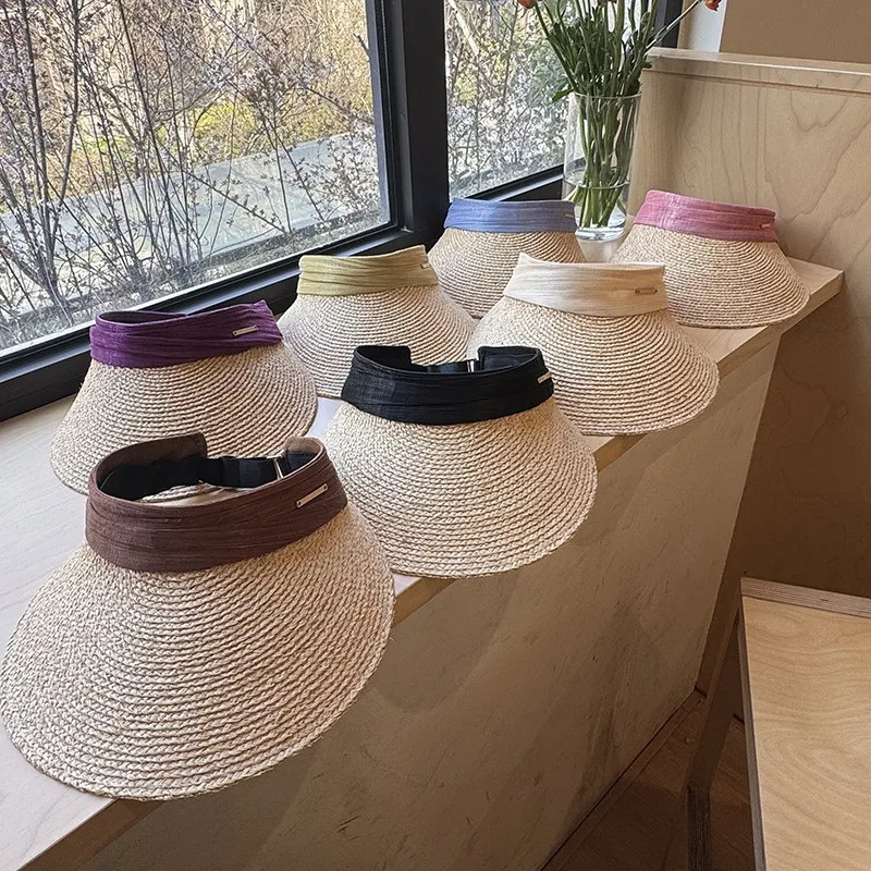 cappello-da-sole-in-paglia-di-rafia-di-seta-con-protezione-uv-tesa-larga-top-vuoto-accessorio-moda-estivo-da-donna-produzione-cinese