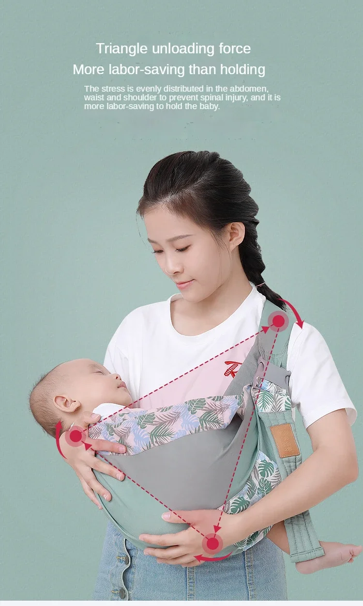 Baby Wrap Neugeborenen Sling Dual-Use Infant Pflege Abdeckung Träger Mesh Stoff Stillen Träger Up Baby Träger Rucksack 0-36M – Detail 10