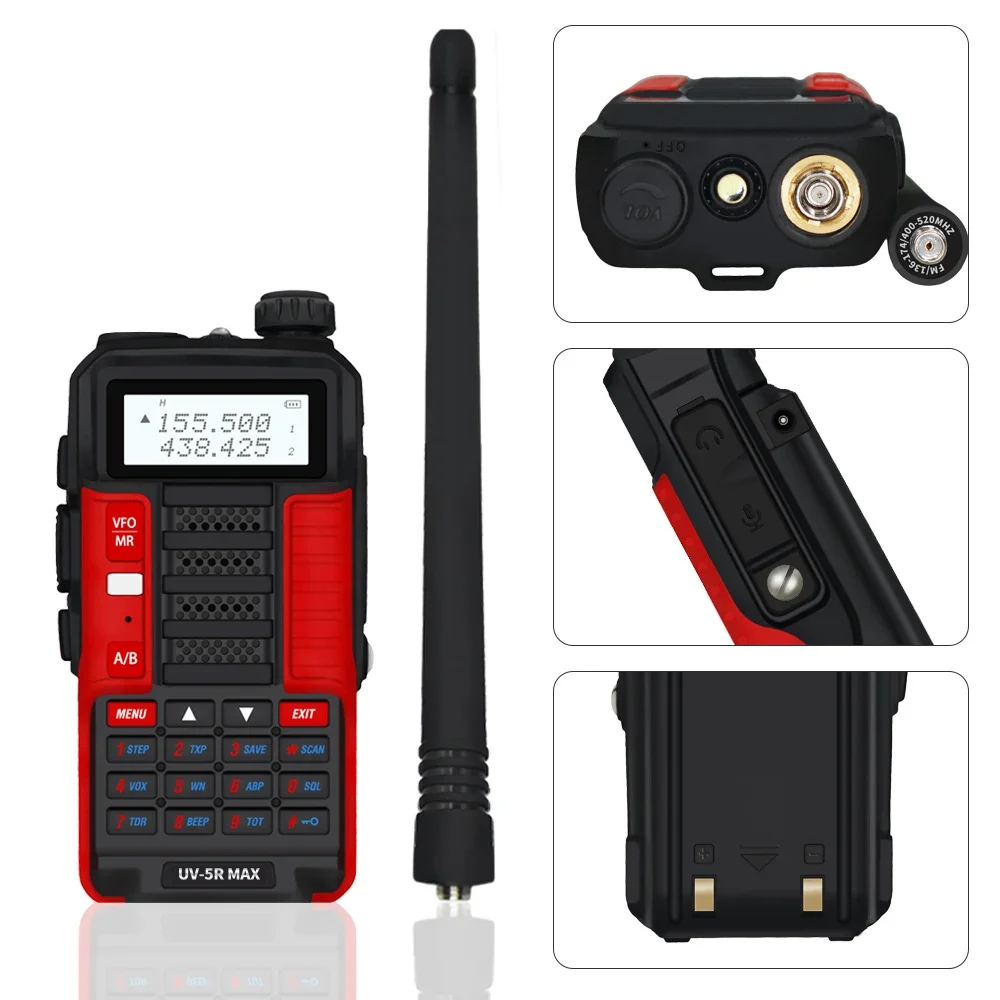 Baofeng UV-10R Professional Walkie Talkies, High Power 10W Dual Band Two-way Ham Radio, UV-10R 2 Way Radio Talkie Walkie 50 Km