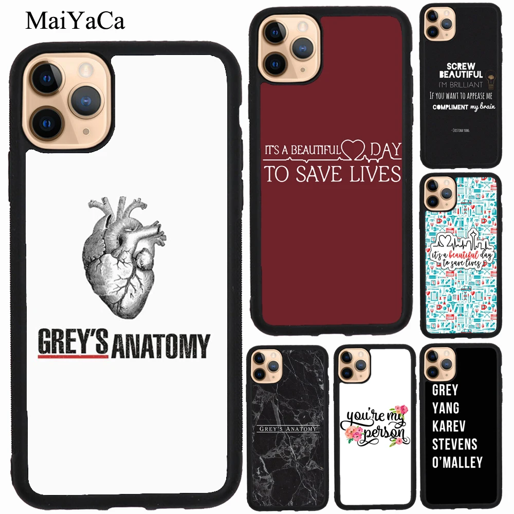 Capa de ANATOMIA Azul para iPhone, Capa para iPhone 15, 13, 14 Pro Max, 12 Mini, XS, X, XR, SE, 7, 8 Plus, 11 Pro Max, 2020