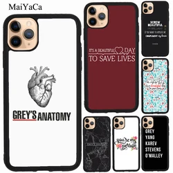 GREY GREY'S ANATOMY For iPhone 15 13 14 Pro Max 12 mini XS X XR SE 2020 7 8 Plus Case For iPhone 11 Pro Max Cover