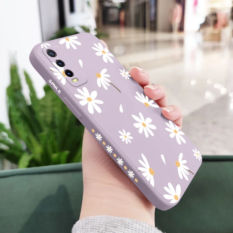 Plain Daisies Phone Case For VIVO Y20 Y20i Y20S Y12S Y30 Y33S Y12 Y15 Y17 Y19 Y21 S1 Pro Y91 Y93 Y95 Silicone Cover