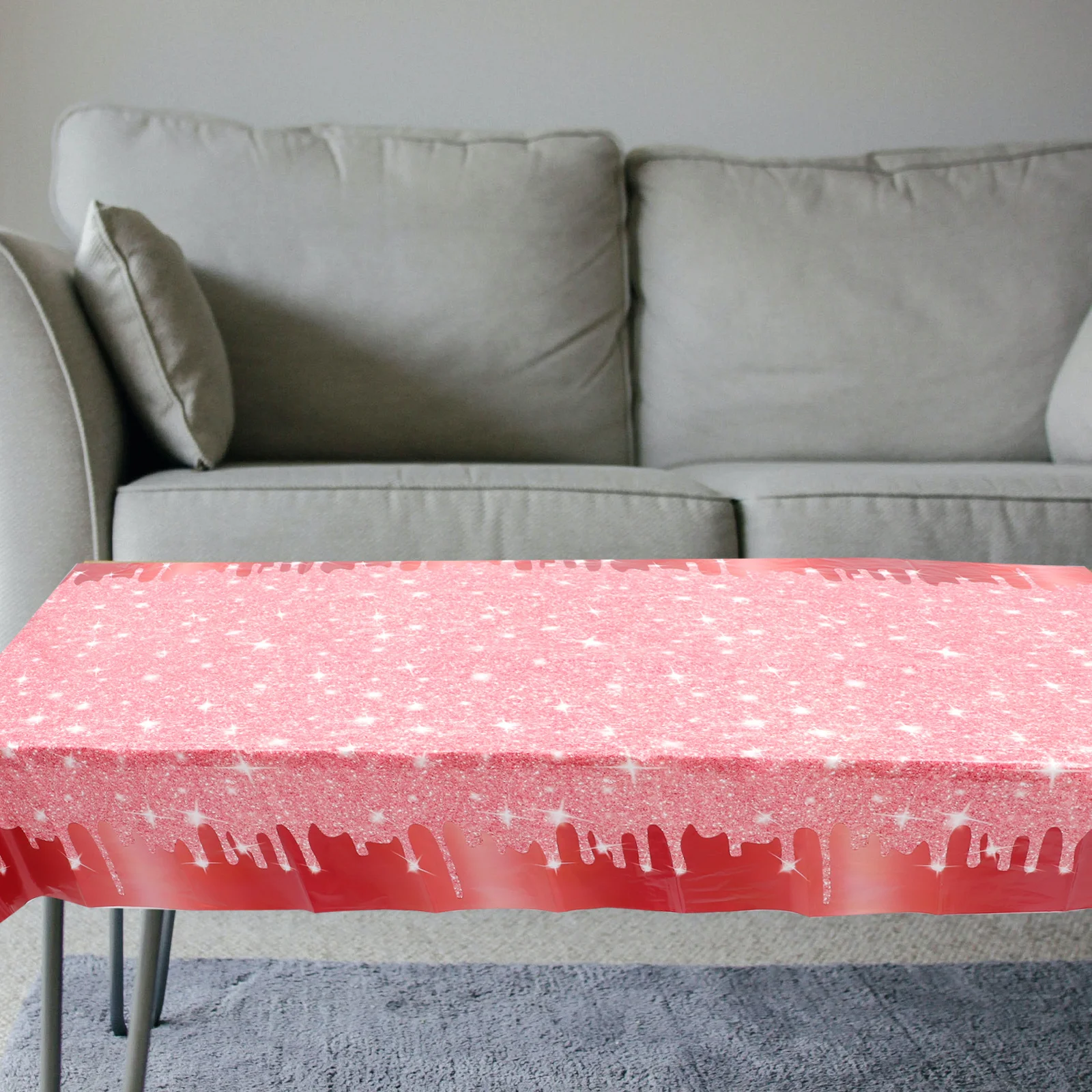 4 قطعة الماس الساطع مفرش المائدة مستطيلة غطاء الطاولة حفلة عيد ميلاد الزفاف طاولة طعام ديكور مفرش المائدة مستطيلة