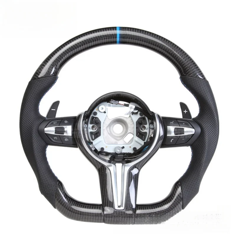 

Fit For 5 Series 6 Series 7 Series M5 M6 M8 F10 F90 Modified Carbon Fiber Steering Wheel Assembly
