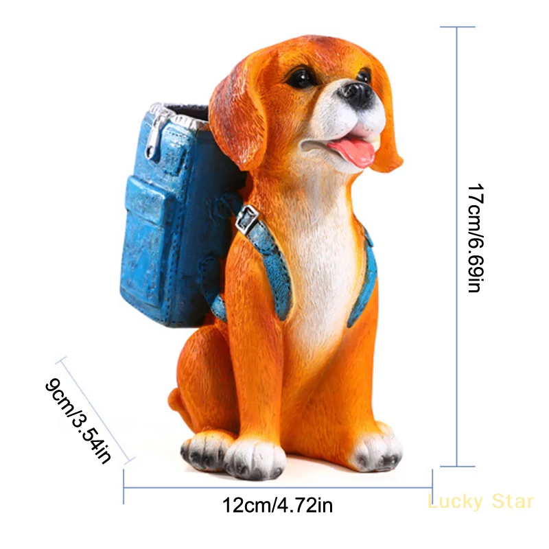 かわいい子犬ペンホルダークリエイティブ文具収納ボックスデスクトップ装飾学生文具用品子供のギフト