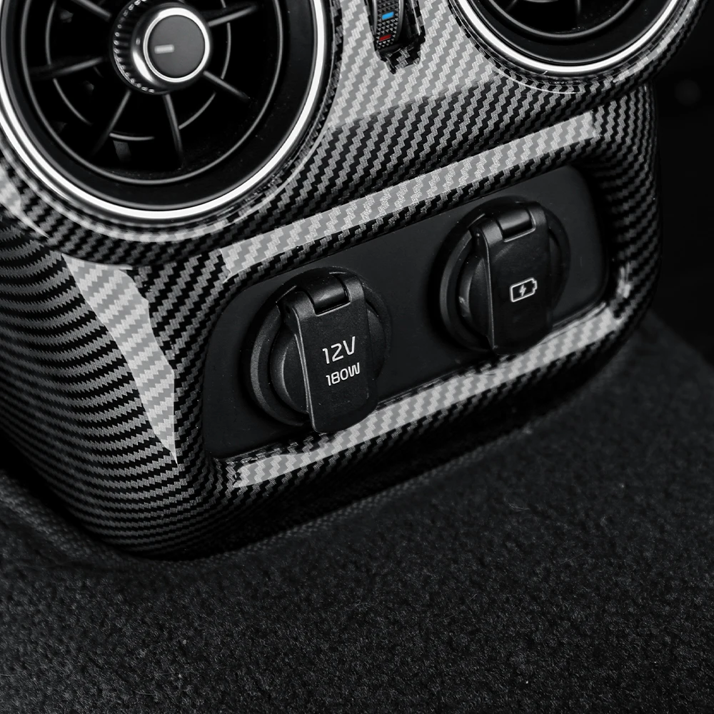 

Car Interior Rear Air Vent Decorative Frame Cover Shift Extension Frame ABS Material For Kia Stinger 2018-2023 Trim Accessories