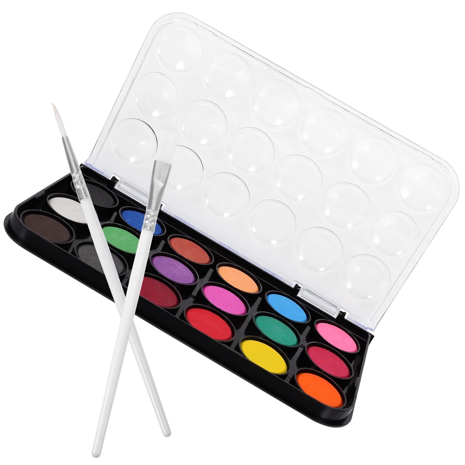 

3pcs Pigment Set 18 Watercolor Kit Color Gouache Kit Safe Solid Watercolor Plastic Material Kids Supplies