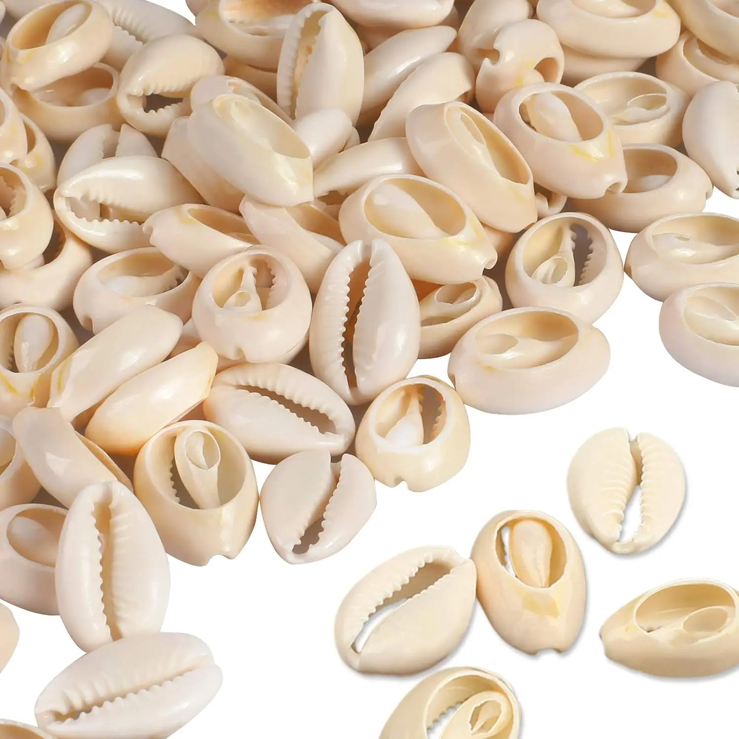 Natural Drilled Cowrie Shells DIY Jewelry Making Beads For Necklace Bracelet Earring Craft Accessories