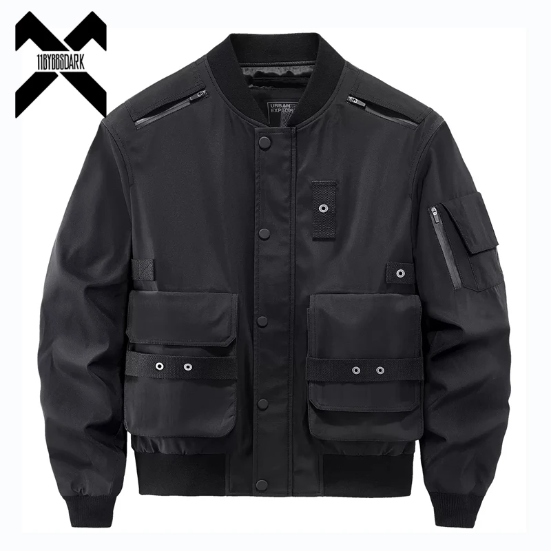 

Tactical Bomber Jackets Men Functional Multi Pockets Coats Windbreaker Hip Hop Streetwear 2023 Male Clothes Techwear