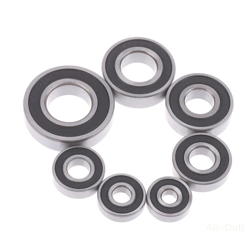 2 rodamientos rígidos de bolas de acero cromado - 6200RS/6201RS/6202RS/6203RS/6204RS/6205RS/6206RS