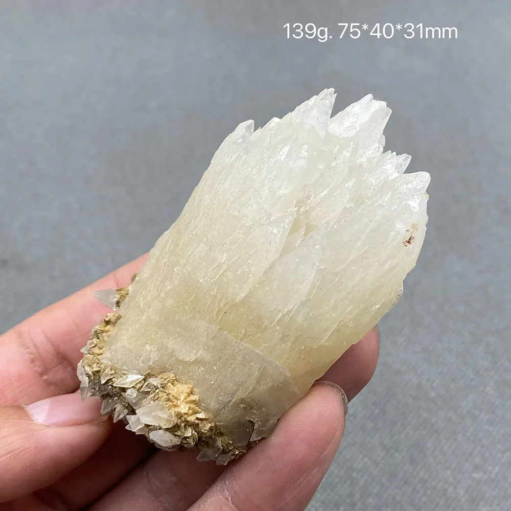 100% Natural Yellow Calcite Gem Grade Crystal Pyrite Rough Ore Specimens from Hubei Province, China