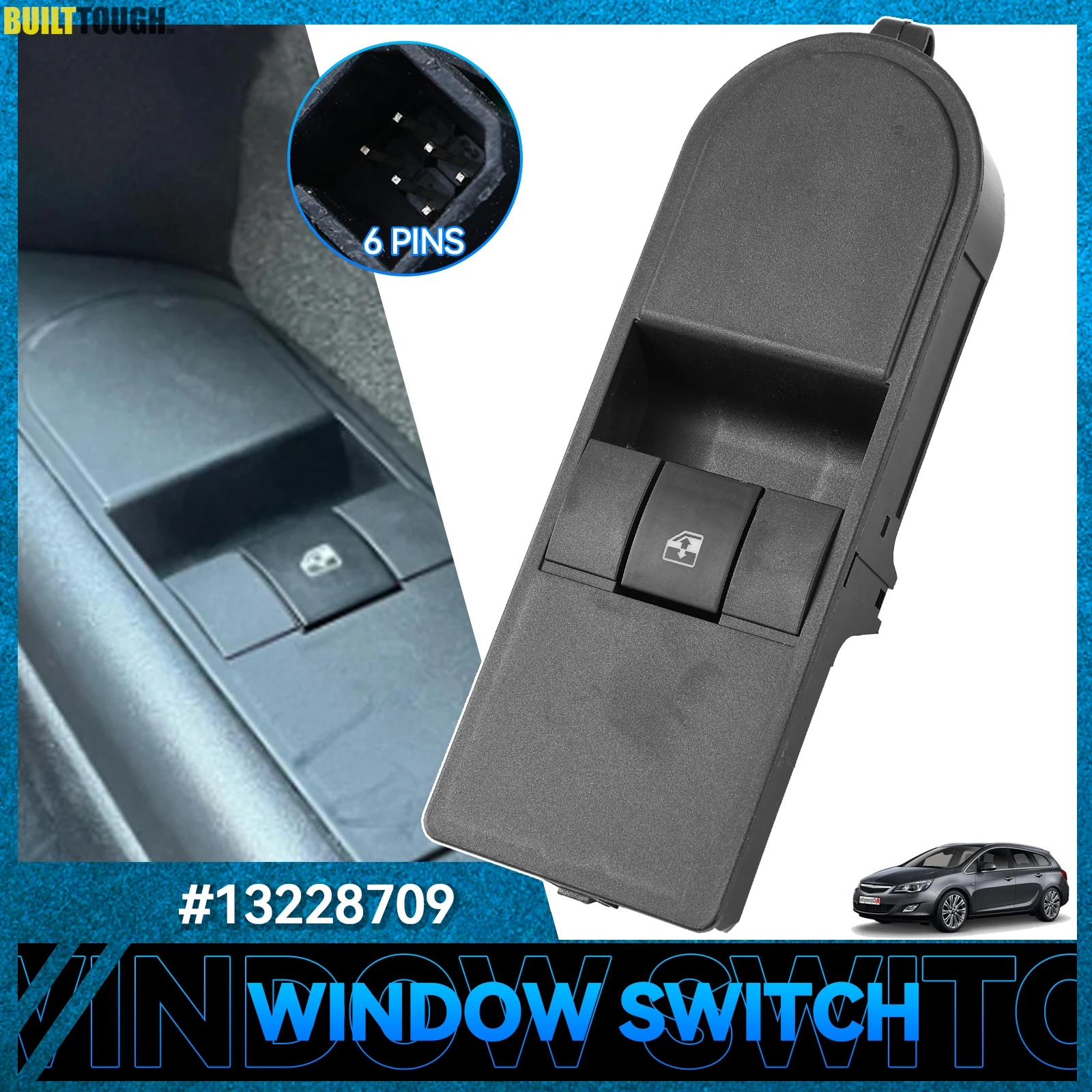 For Opel Vauxhall Astra H Zafira B 2004-2016 Car Electric Window Control Switch Lifter Button Console 13209204 13228699 13228709