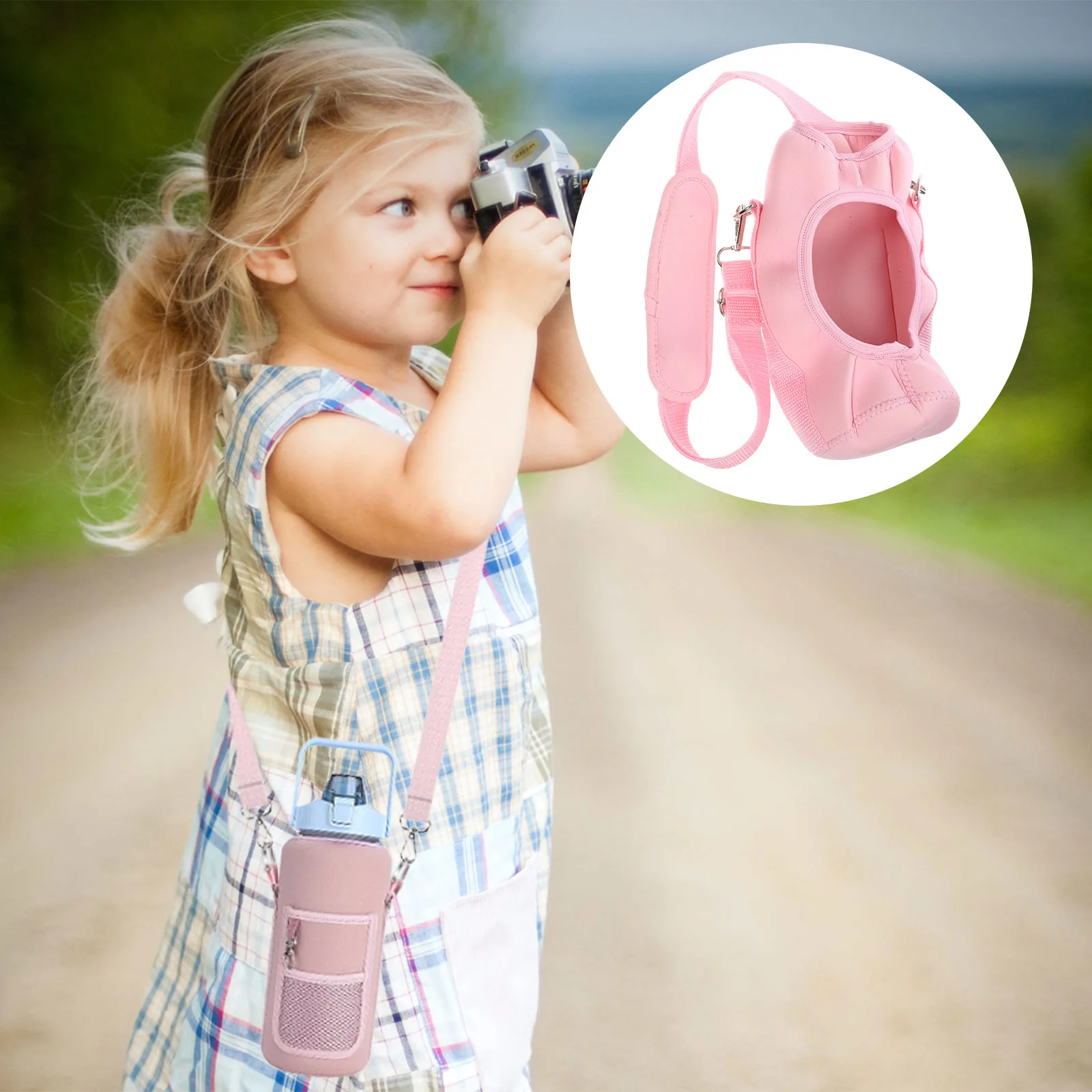 

Water Bottle Carrier Bag Neoprene Waterproof Wear-Resistant Portable Outdoor Water Bottle Holder Sleeve Large Capacity Protector