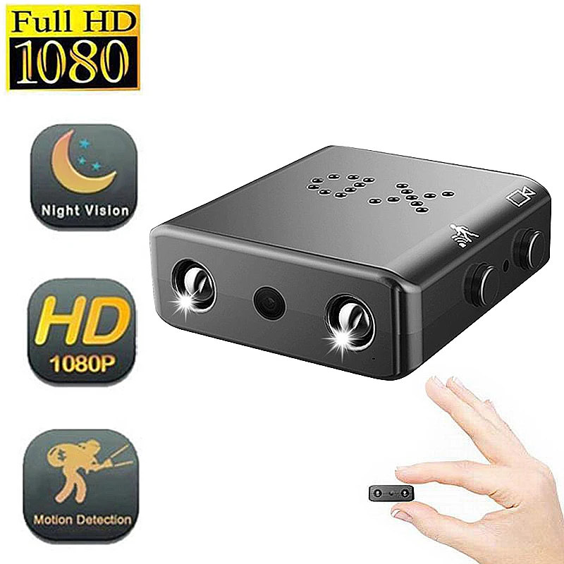 

1080P FHD Mini Cameras IR-cut Night Vision Security Protection Micro Cam Motion Detection Loop Video Mobile Monitoring Video