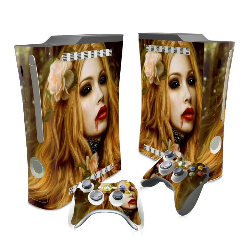 مجموعة ملصقات الجلد لوحدة التحكم والتحكم بالدهون ، 16 تصميما مختلفا ، بولي كلوريد الفينيل ، فتيات الأنمي ، Xbox ، 2 48