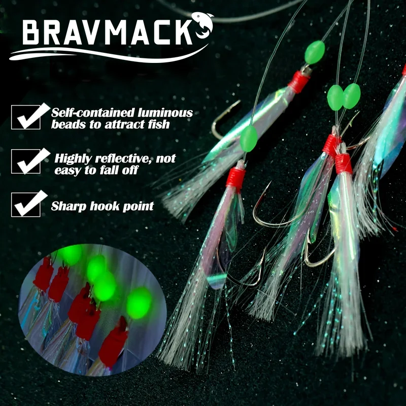 خطاف الصيد 1/2/6 حزمة لينة الصيد إغراء الحفارات الطعم الرقص إغراء لينة إغراء البالية وهمية سلسلة كريستال الشائكة هوك الصيد السحر #4