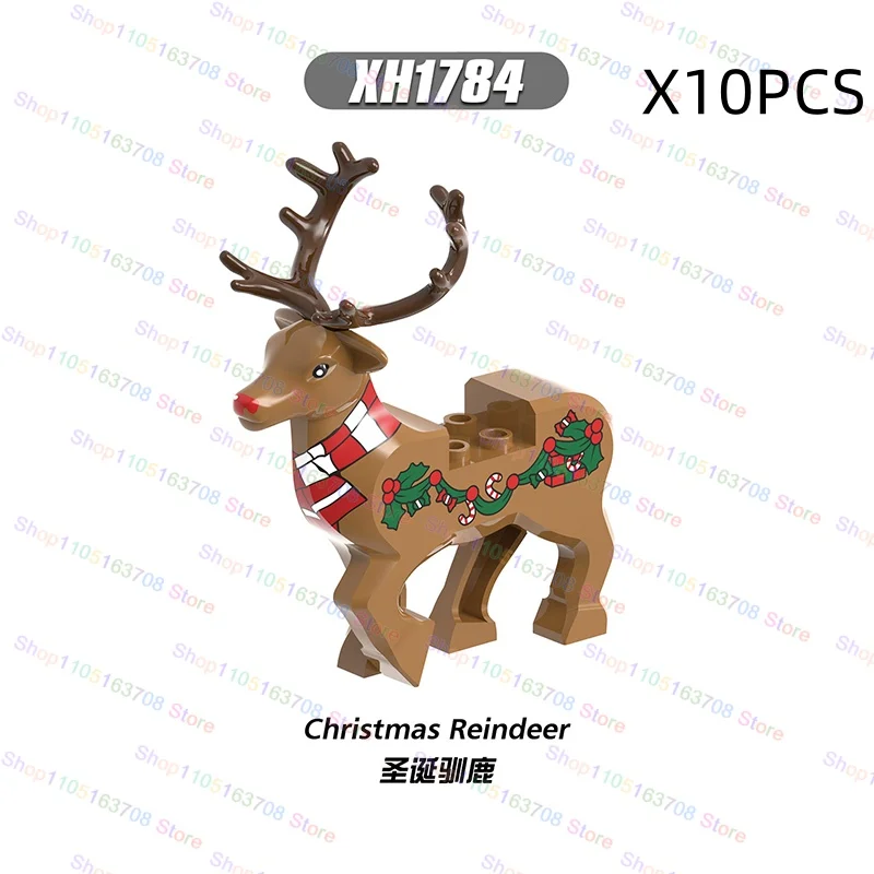 Castello militare medievale Cavalieri Cavalli in legno Lupi Orsi Alce Animali Selle Giocattoli Mini Action Figures Regalo di Halloween