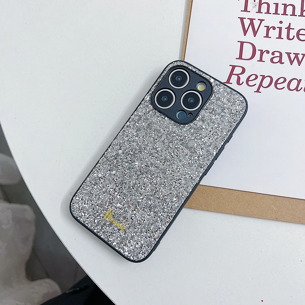 Luxury fashion 3D female Phone Cover Case For Iphone 15 14 13 12 11 Pro Max X XR 7 8 Plus SE 2020 bling girl hard Coque Fundas