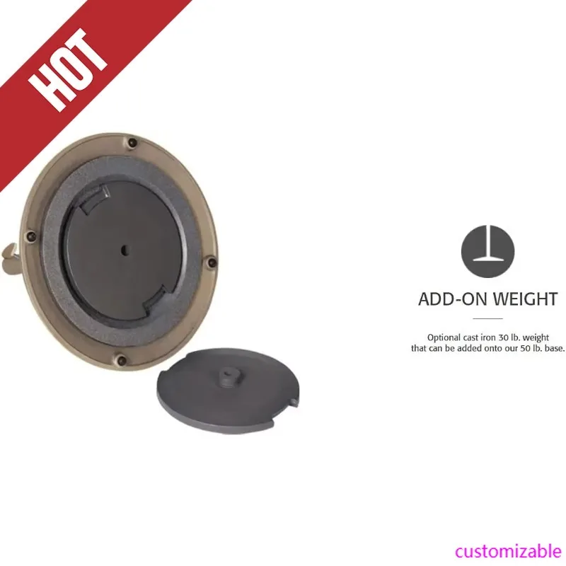 

2025 Hot 50 LB Classic Market Umbrella Base (Bronze Finish)