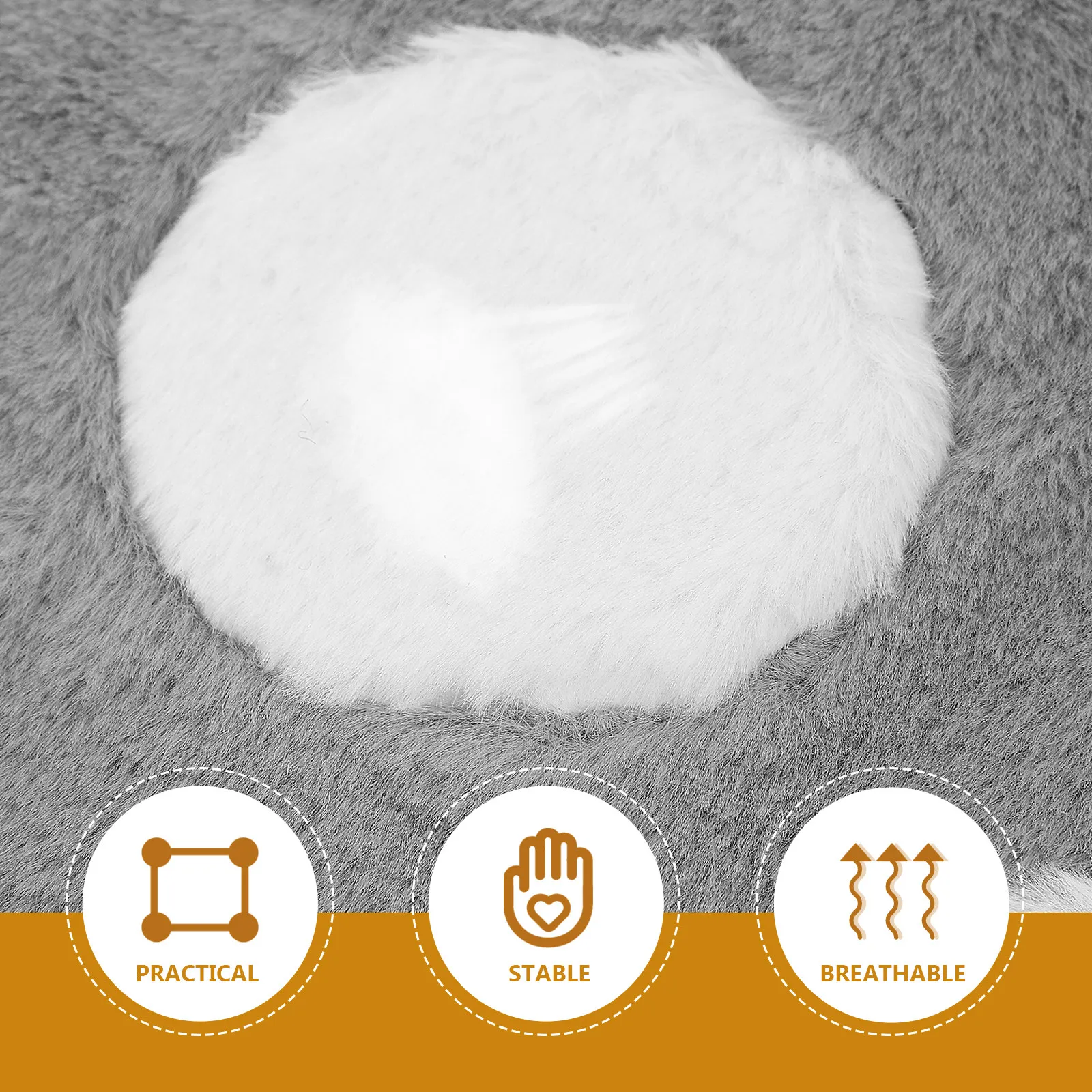 

Cat Paw Shape Car Seat Cushion Warm Cozy Winter Auto Seat Pad for Most Vehicles Breathable Comfortable Decorative Car Accessory