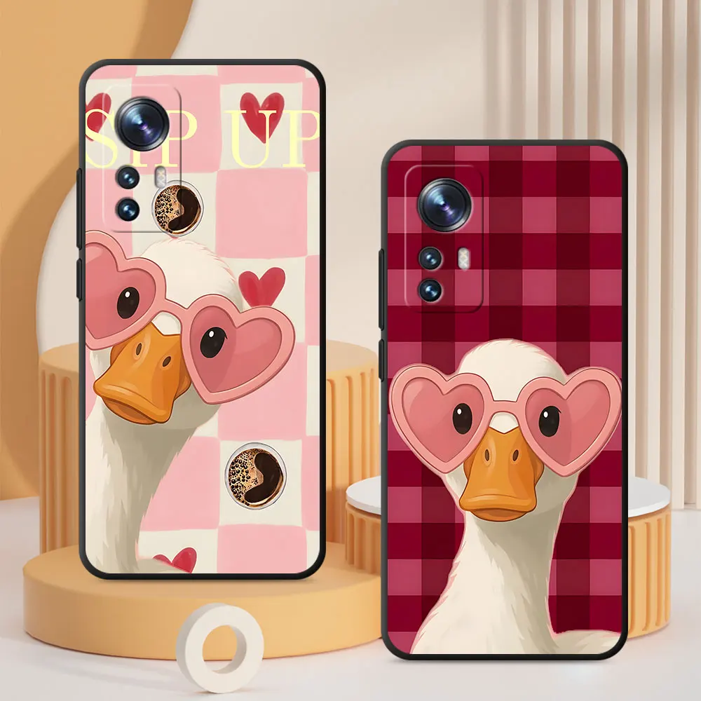 Xiaomi TPU Black Case For Xiaomi Mi 17T 15T 14T 13T 10T 11 Lite 5G NE 11T Pro Protective Mobile Phone Cover Pink Love Glasses Duck - Aliexpress Deal