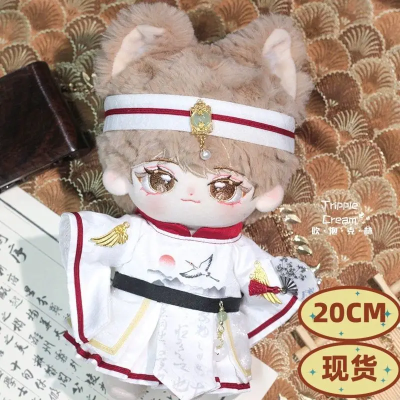 

Хлопковое платье для куклы 20 см, одежда в старинном стиле с перьями журавля, для красивой феи