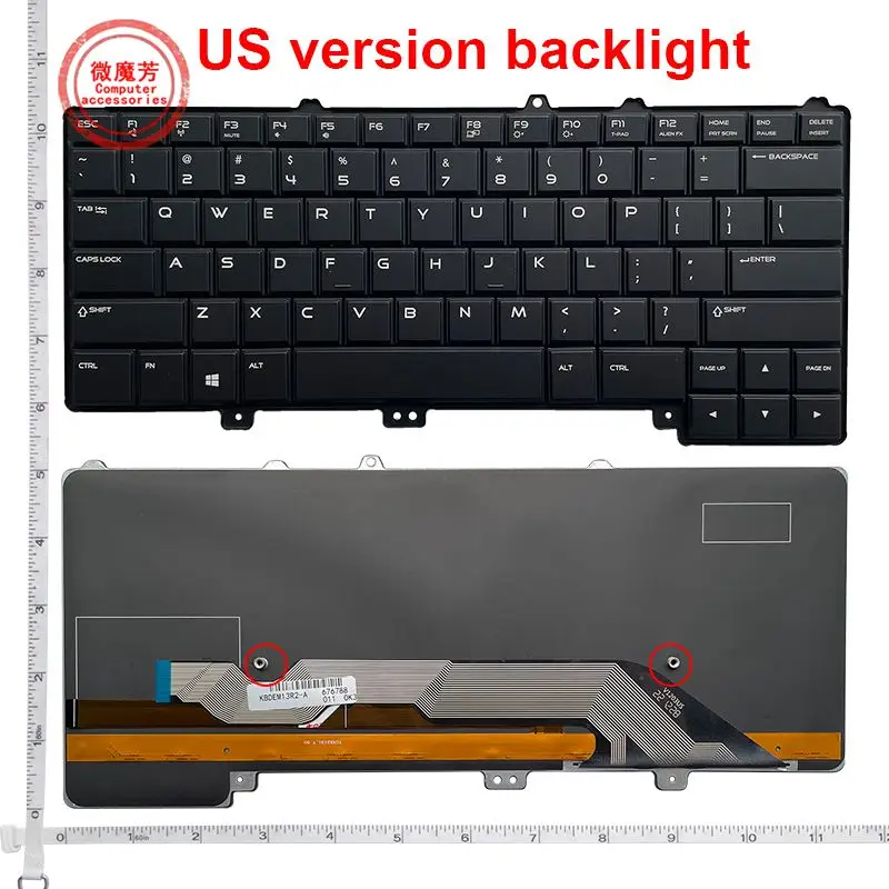 US NEW keyboard For DELL AlienWare 13 R1 R2 15 R2 P42F P42F001 P56G M13X R2 M15X R2 English laptop