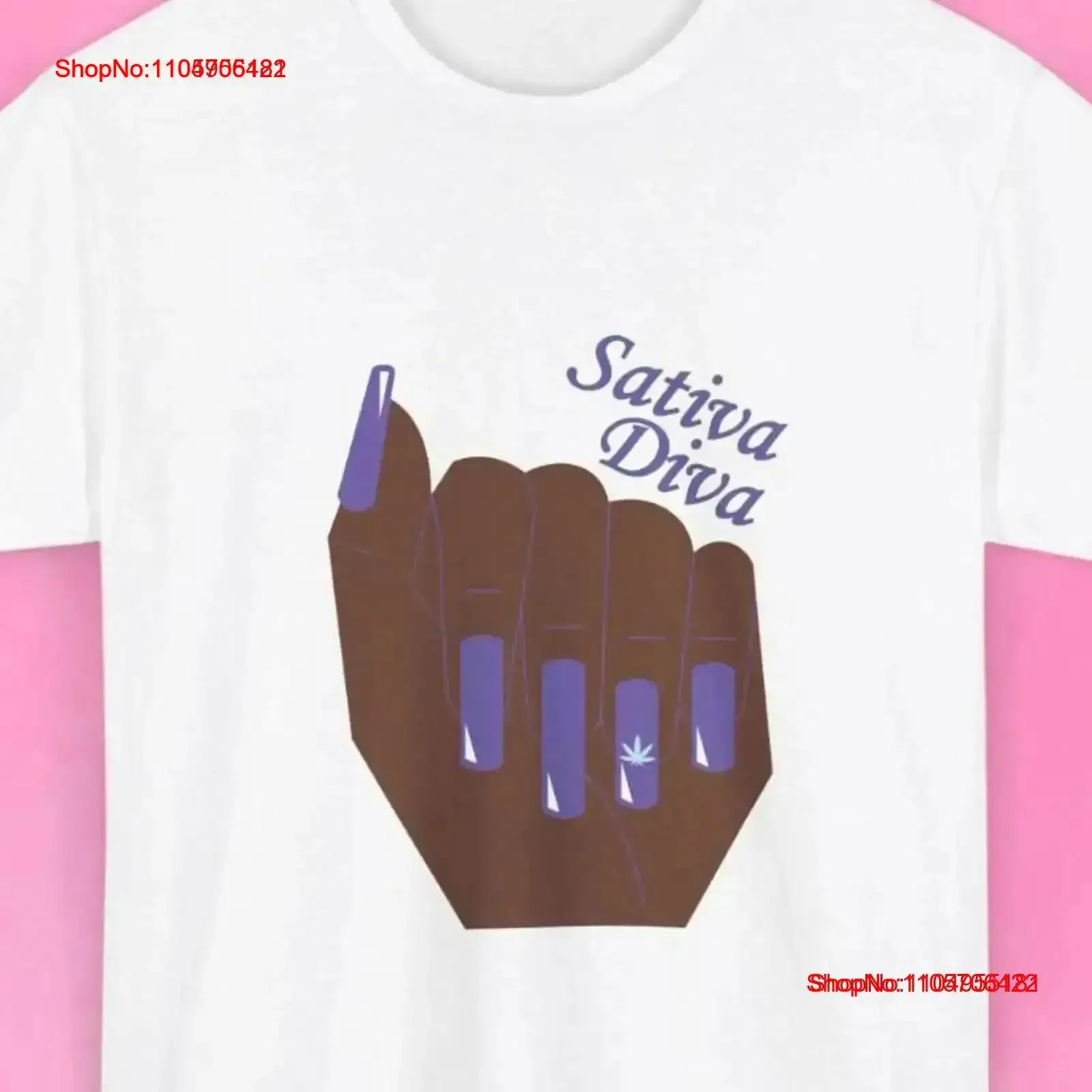 Sativa Diva Classic Heavy Cotton T Shirt Herbal Lover Girls Who Smoke Nail Flex Clothing Blaze Wardrobe vintage Washed Slightly