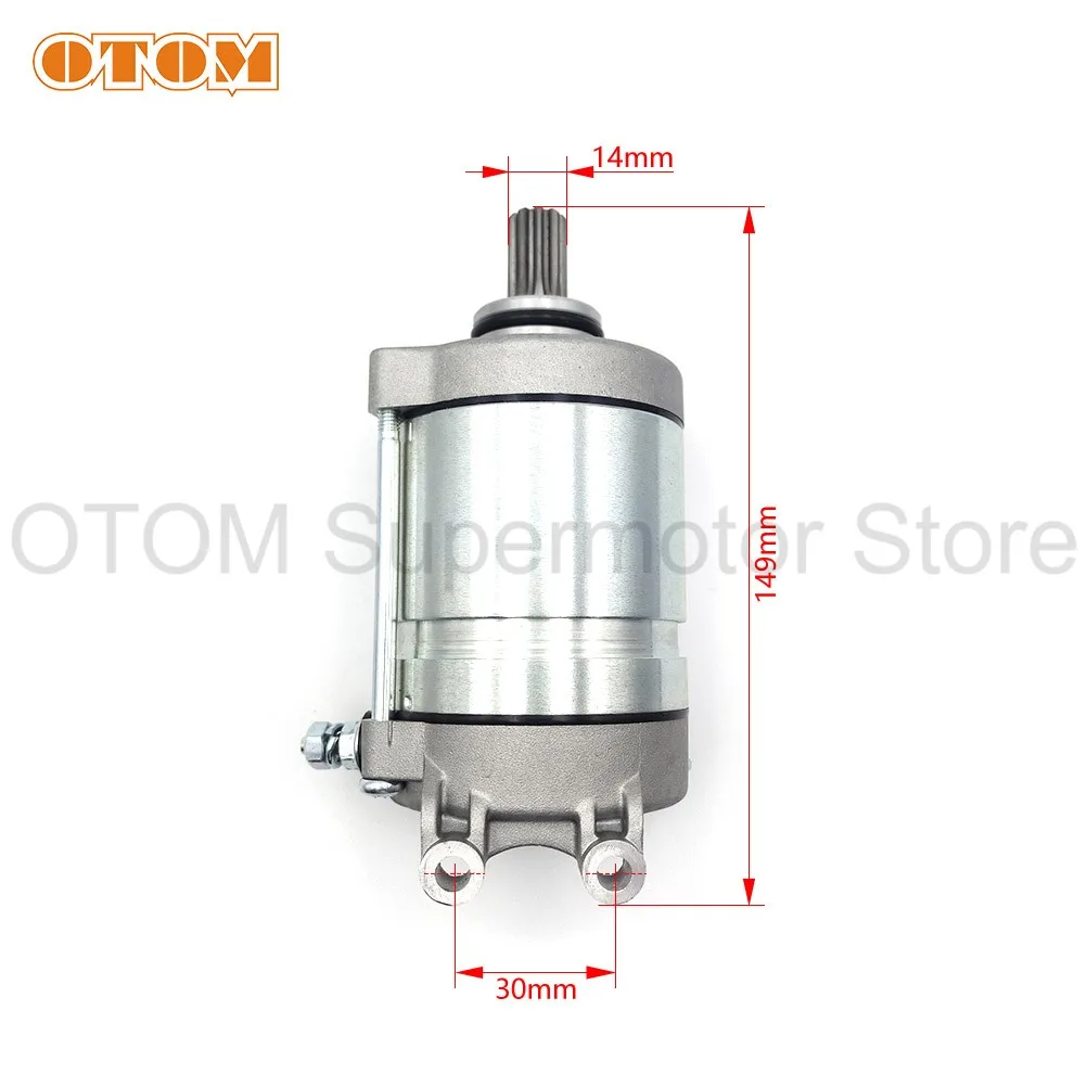 ZS194MQ-2 NC450 Motorcycle 9T Starter Motor Electrical Start Engine For ZONGSHEN KEWS K16 K23 GR8 MOTOLAND KAYO BOSUER HENGJIAN