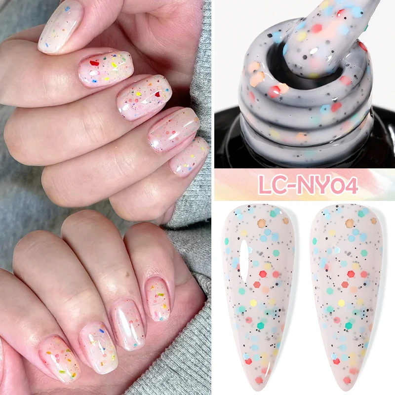 LILYCUTE 7 ml Macaron Crème Nagelgel Glitter Pailletten Nail Art Gel Semi Permanente Vernis Levert Manicure Zomer Nagels Ontwerp