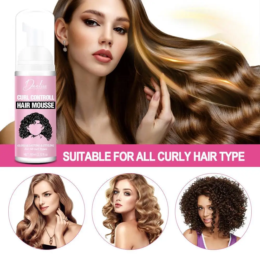 

Hair Styling Foam Mousse Long Lasting Styling Prevents Hair Breakage Maintains Hair Curls Anti-split ends Hold Mousse