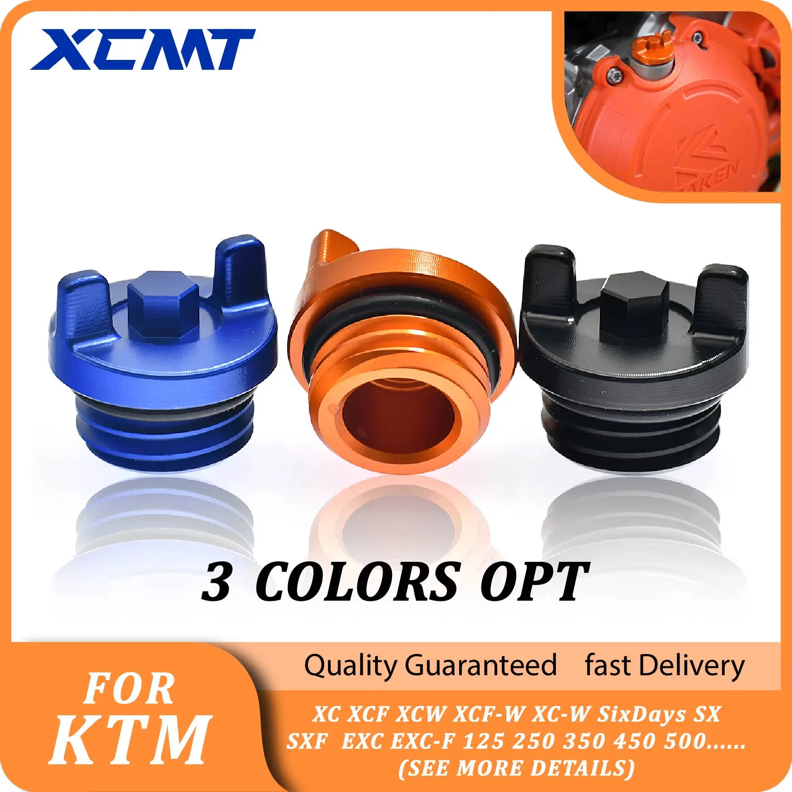 

CNC Engine Oil Filler Plug Cap Cover For KTM XC XCF XCW XCF-W XC-W SixDays SX SXF EXC EXC-F 125 250 350 450 500 2004-2021 2022