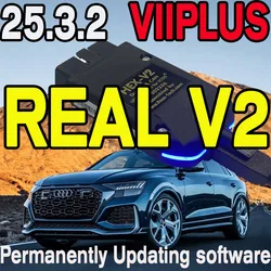 Best 1996-2026 Real V2 VIIPLUS Diagnostic Tool Update Online With Unlimited VINS VagCom HEX Usb Interface 25.3.2 Coding Function