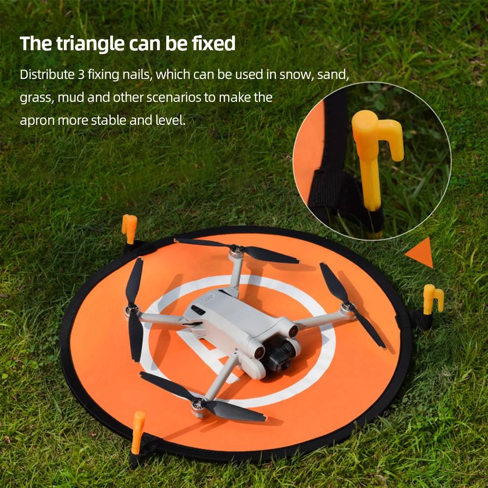 مريلة ركن السيارة وسادة الهبوط قابلة للطي بدون طيار وسادة مريلة عالمية مرنة على الوجهين Helipad لـ DJI Mavic 3 Pro Mini 3 Mini 2