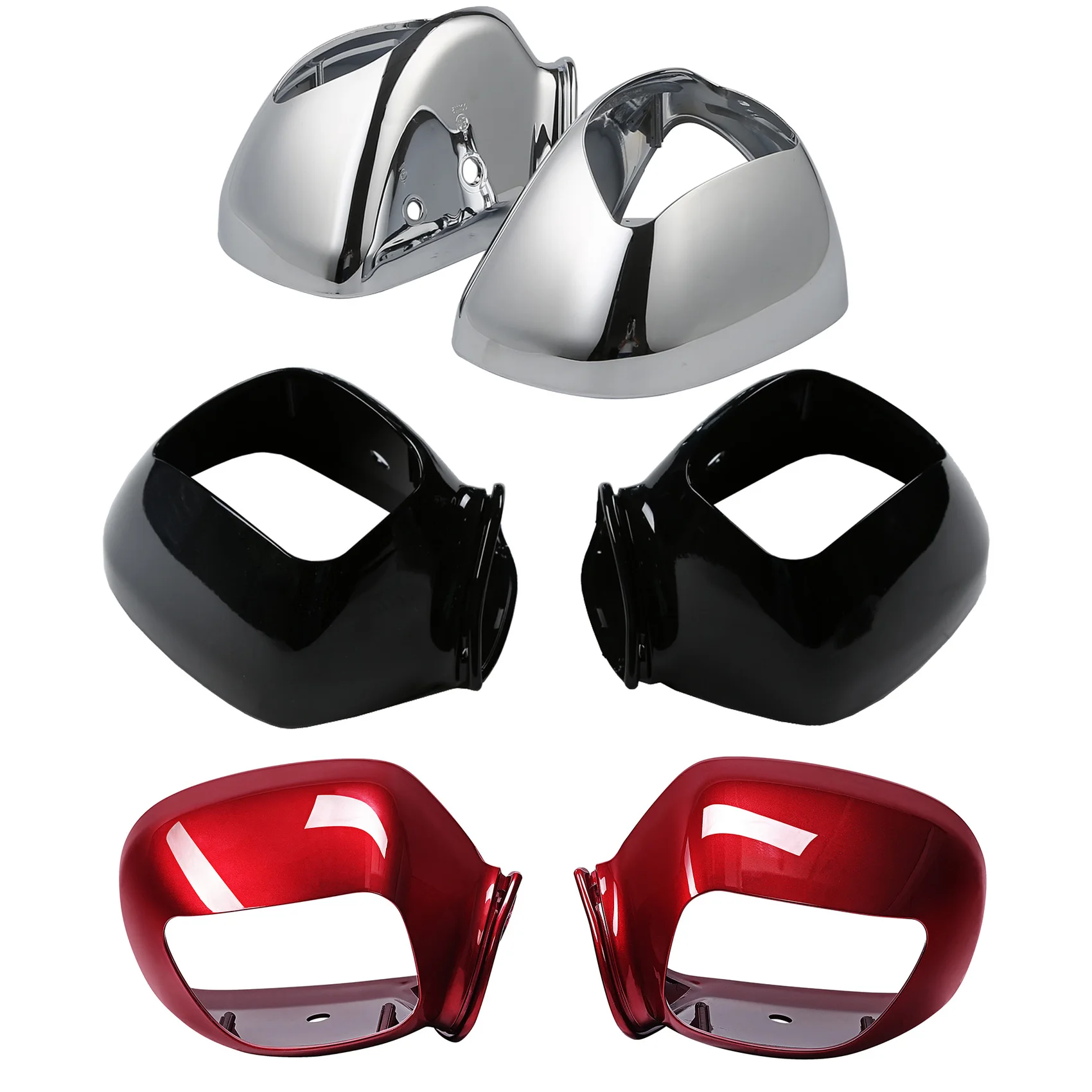 Motorcycle Rear Mirrors Case Cover For Honda Gold Wing GL1800 2001-2017 2016 2015 2014 2013  Right/Left Side