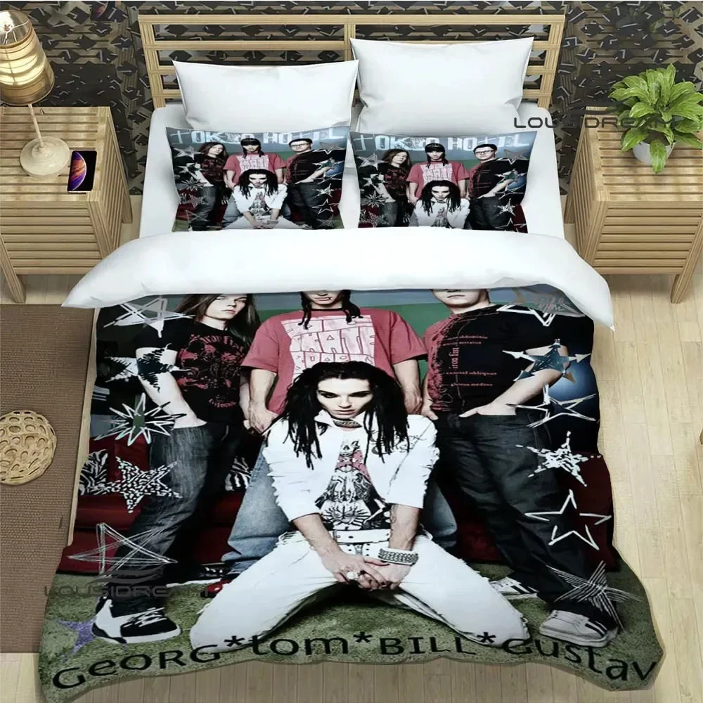 Picture 3: Tokio Hotel band Comfortable Duvet Quilt Cover Pillowcase Bedding Set Children Bedroom Decoration Home Textile