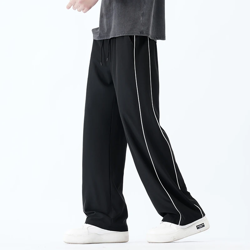 

Summer Men Sweatpants Joggers Straight Pants Neutral Breathable Loose Outdoor Quick Drying Fabric Fitness pants Casual Trouser