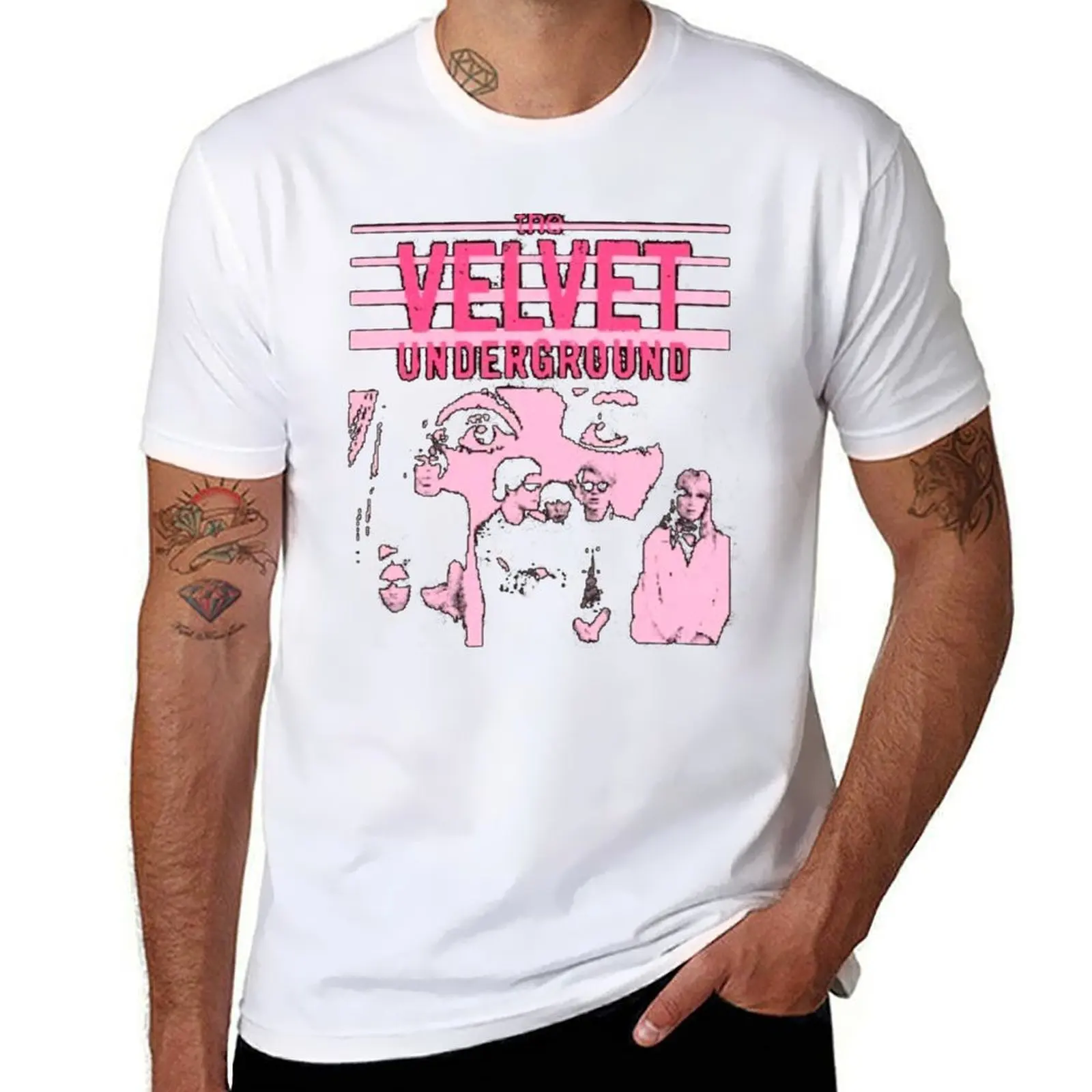 

Music The Velvet Pink T-Shirt t shirt man cotton cotton tshirt 100% T-Shirt