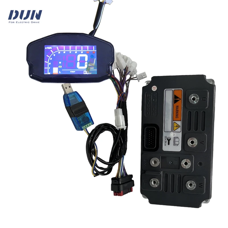 

EM550 Boost 1000A Peak 1700A 14KW-18KW BLDC Programmable Controller with DKD Display for QS In-Wheel Mid-Drive Motor