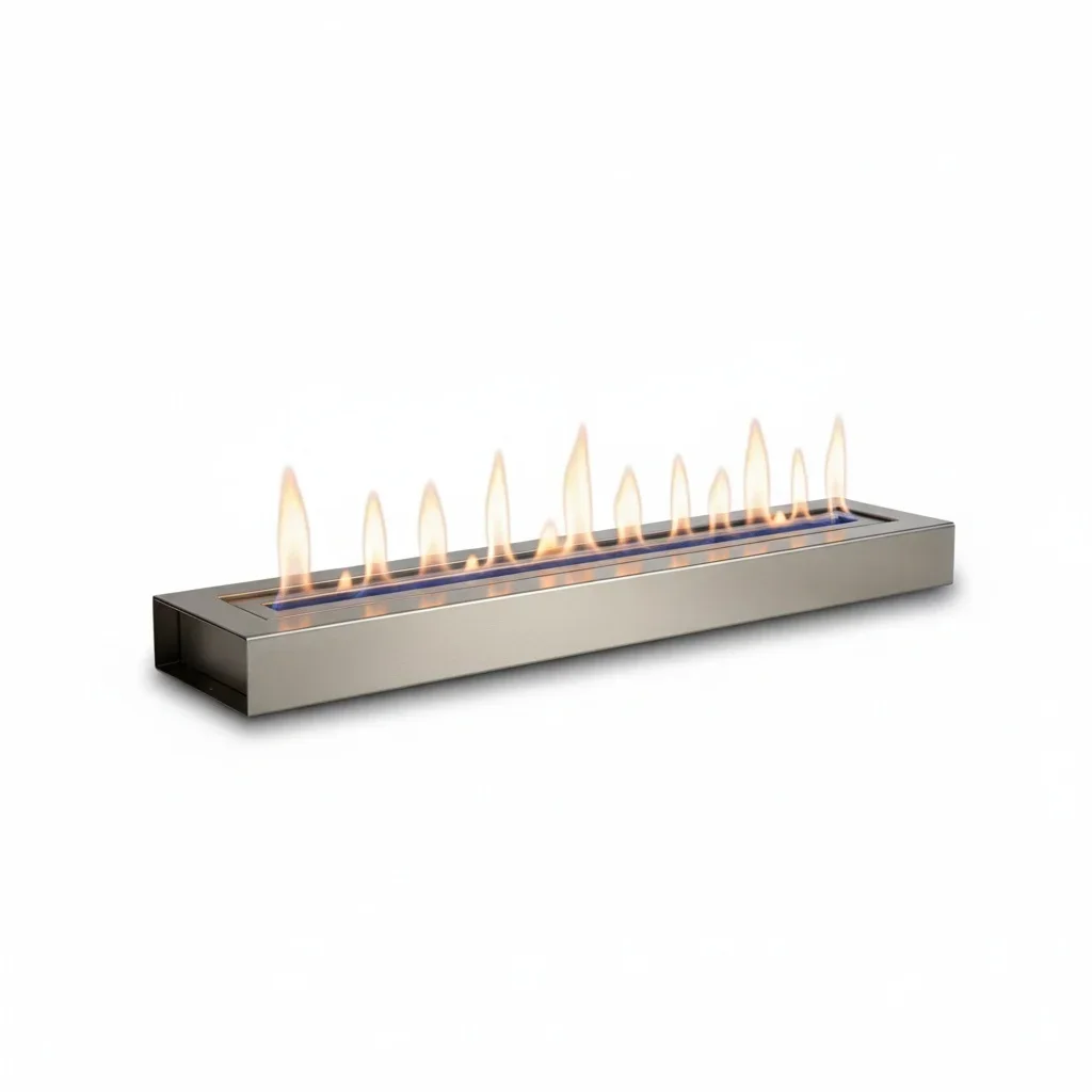 # for Bioethanol Fireplace Insert, 500mm Stainless Steel Linear Ethanol Burner, Modern Remote Control Indoor Ventless Fireplace