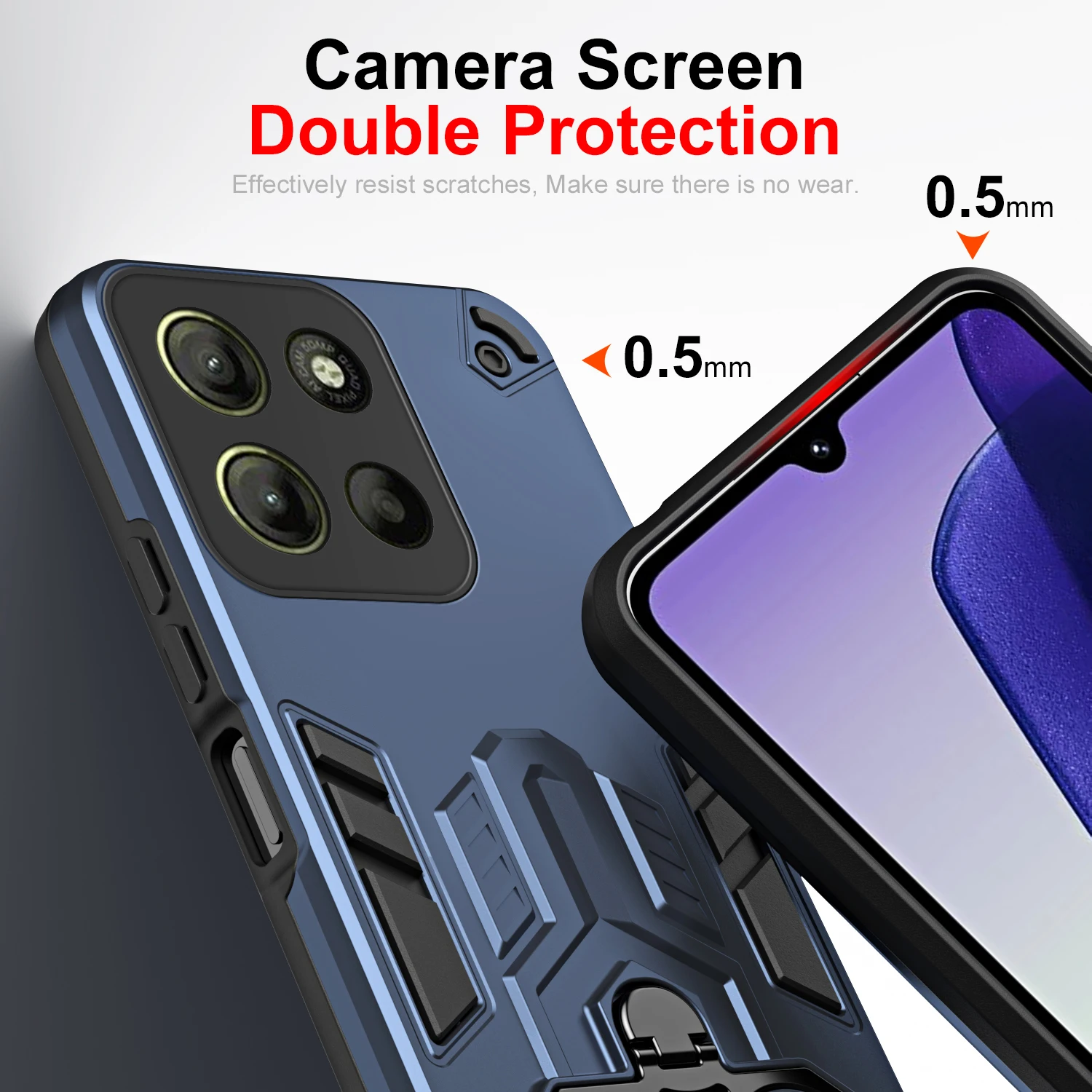 Прочный ударопрочный чехол для – обзор и цена Phone Kickstand Ring