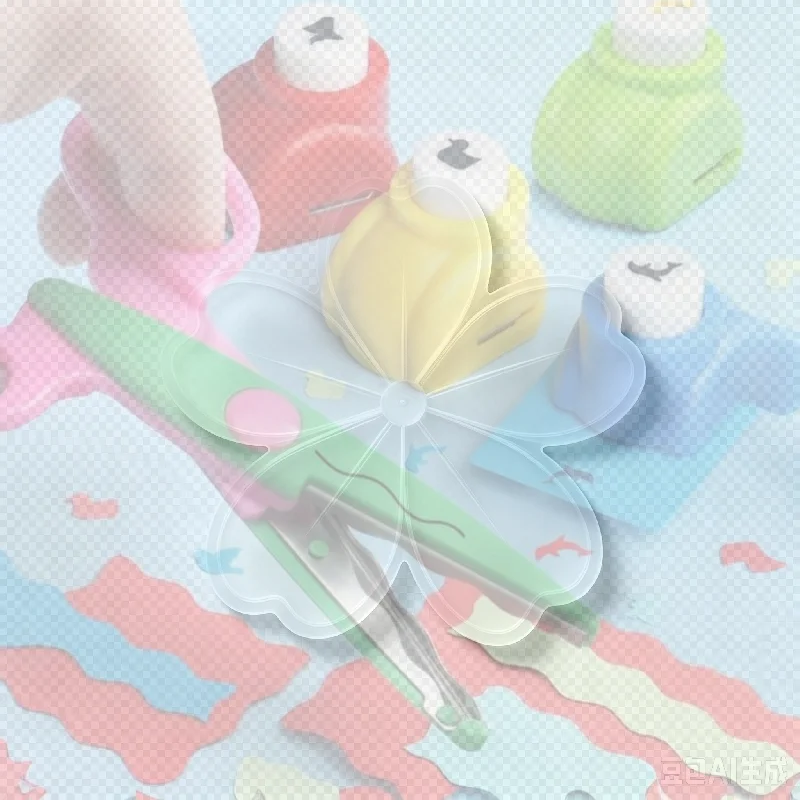 1Pc Craft Scissors Decorative Edge Hole Punch Colorful DIY Scrapbooking Tools For Kids Adults Card Making School