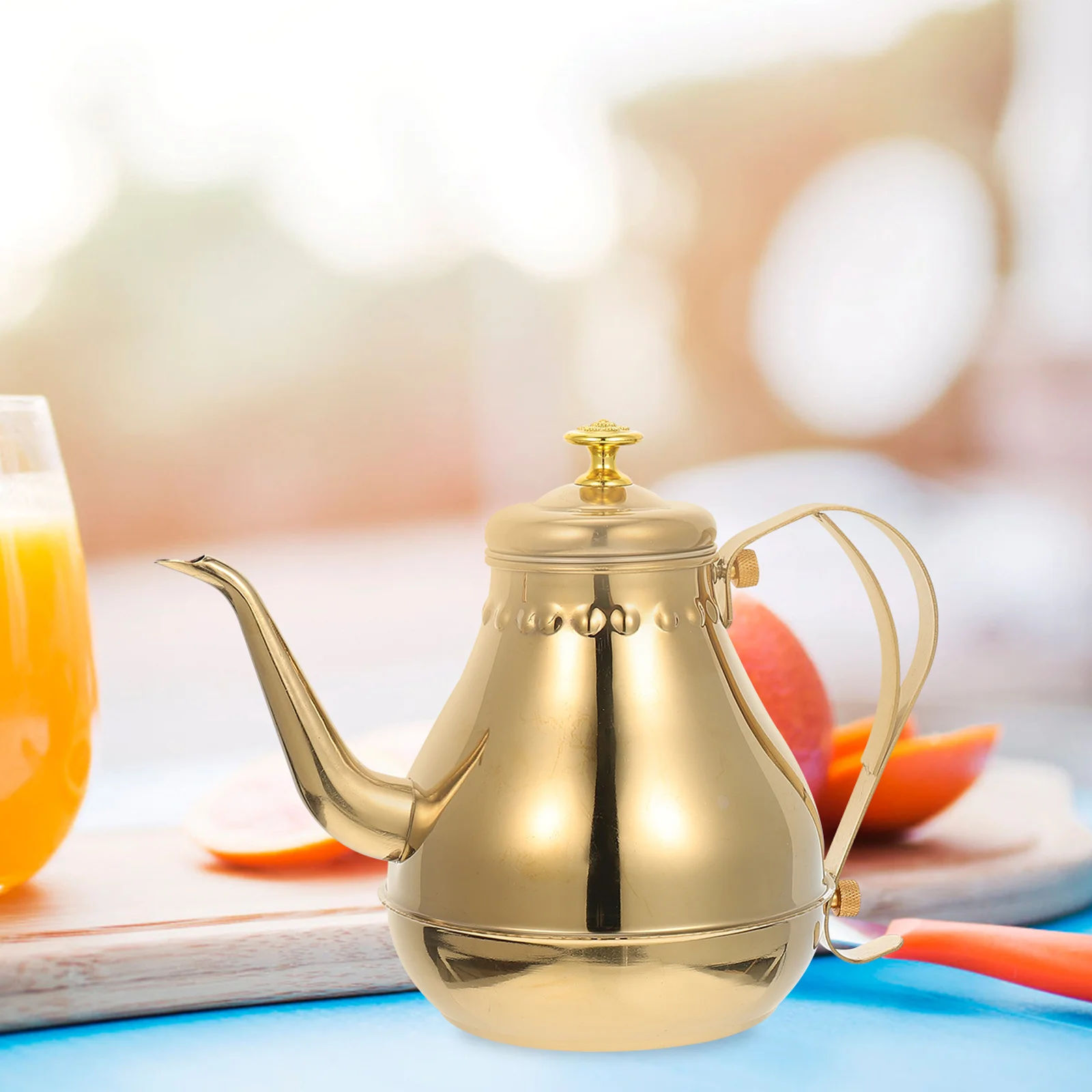 

Stainless Steel Teakettle With Filter For Home Kitchen Use Drainer Kettle Practical Water Heating Pot Household Kettle Kitchen