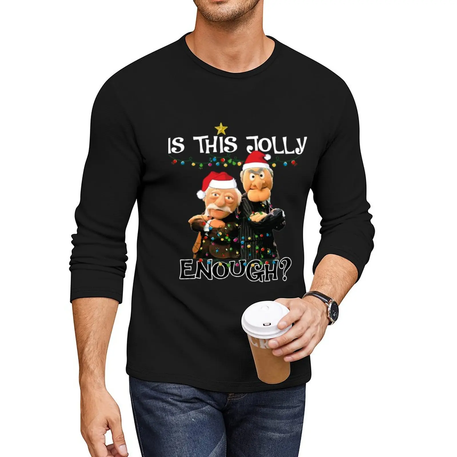 

Is This Jolly Enough Christmas Long T-Shirt cute tops funny t shirt sweat shirt vintage clothes mens workout shirts