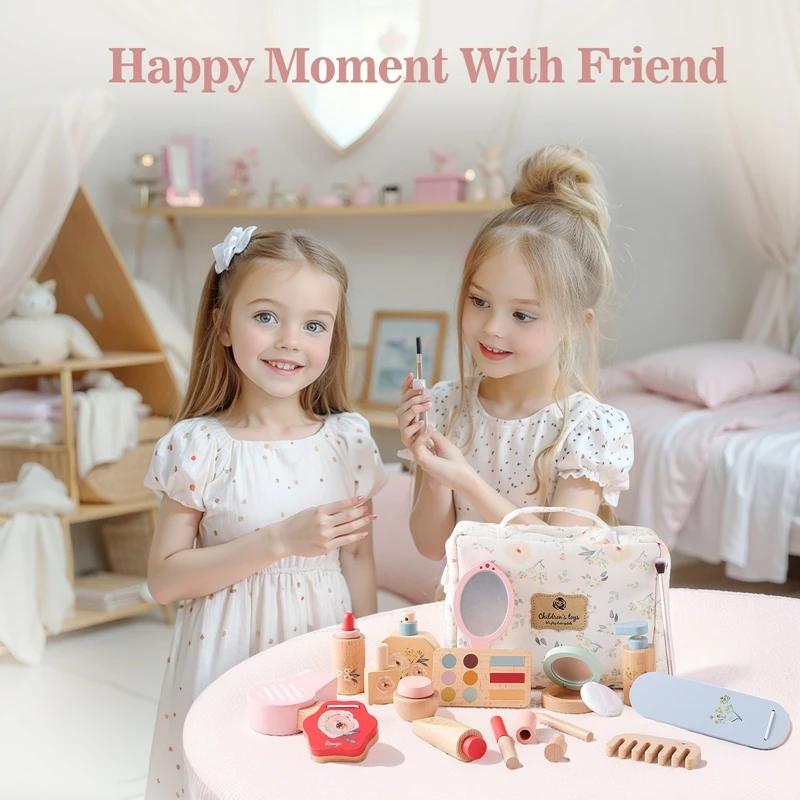 Simulation Cosmetics Set Kids Play House Toys Simulation Make up Lipstick Nail Paint Educational Toys Pretend Makeup Girls Game