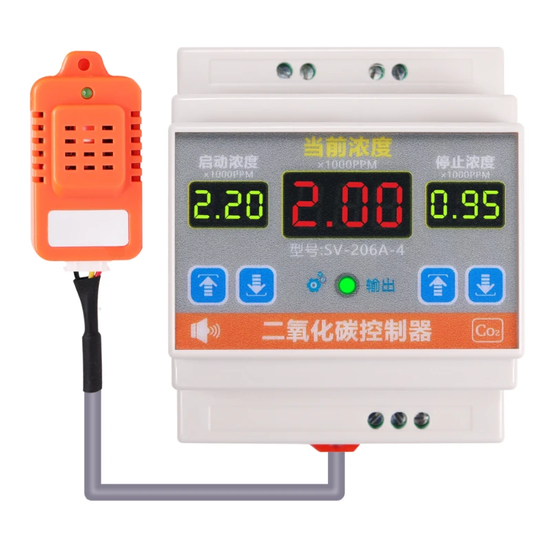 CO2 controller intelligent switch on/off CO2 gas monitor SV-206A-4