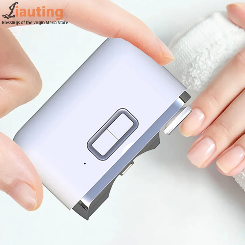 Electric Toenail Clipper, 2-in-1 Cutting And Grinding Automatic Nail Clipper, 2-Speed Electric Nail Trimmer With LED Light