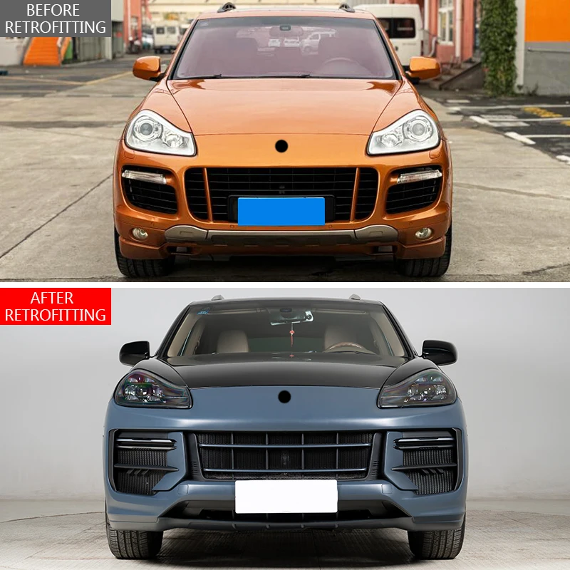 Classic Car Restomod Body Kits2008-2010 Car Modification Upgrade 2025 Turbo GT Front Bumper LED Headlights Body Kit For C